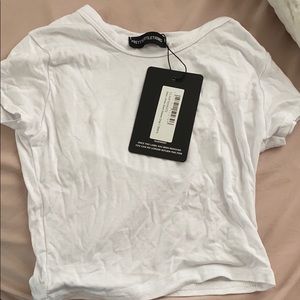 BRAND NEW NEVER WORN! White crop top